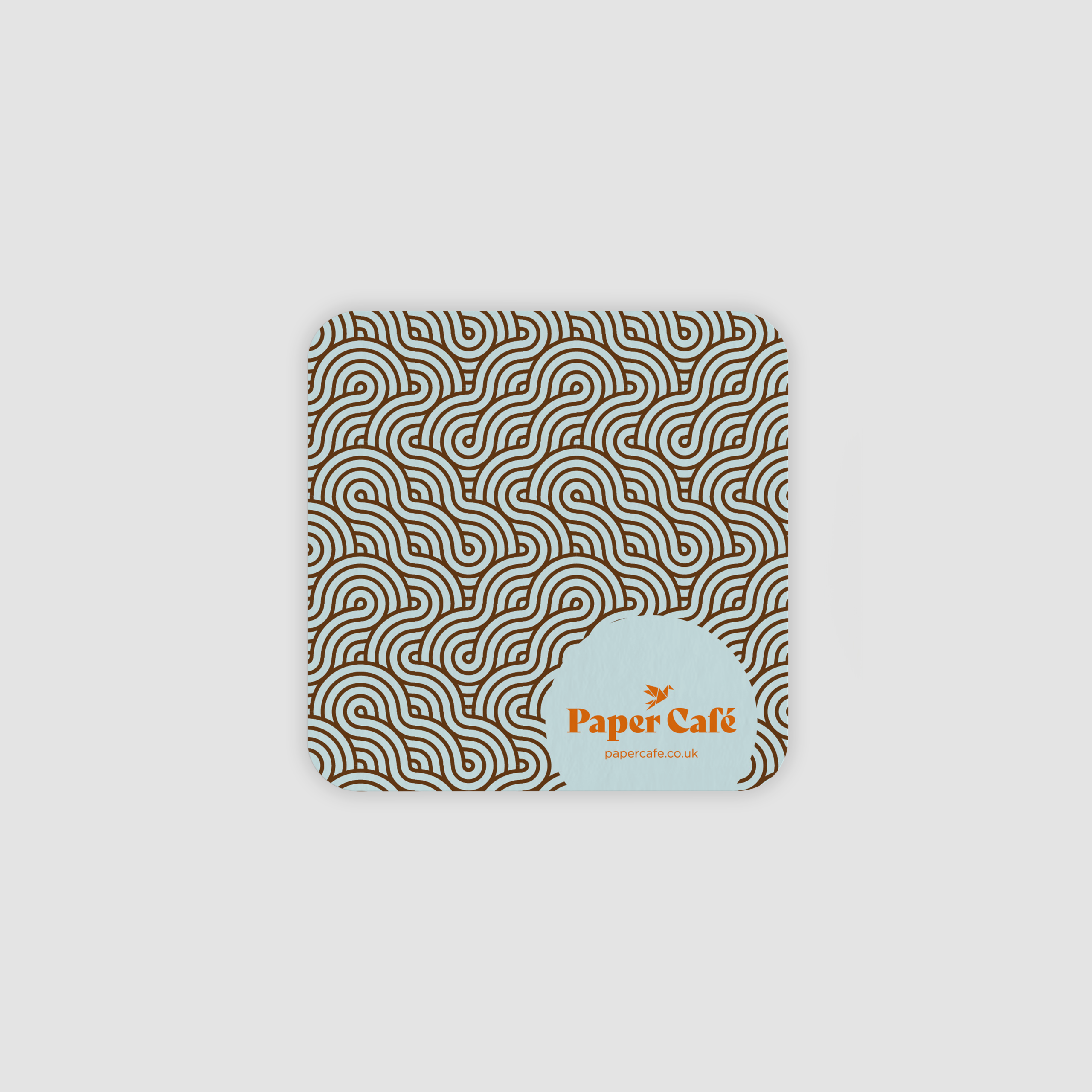 Psy Brown Beer Mats - Rounded Corners