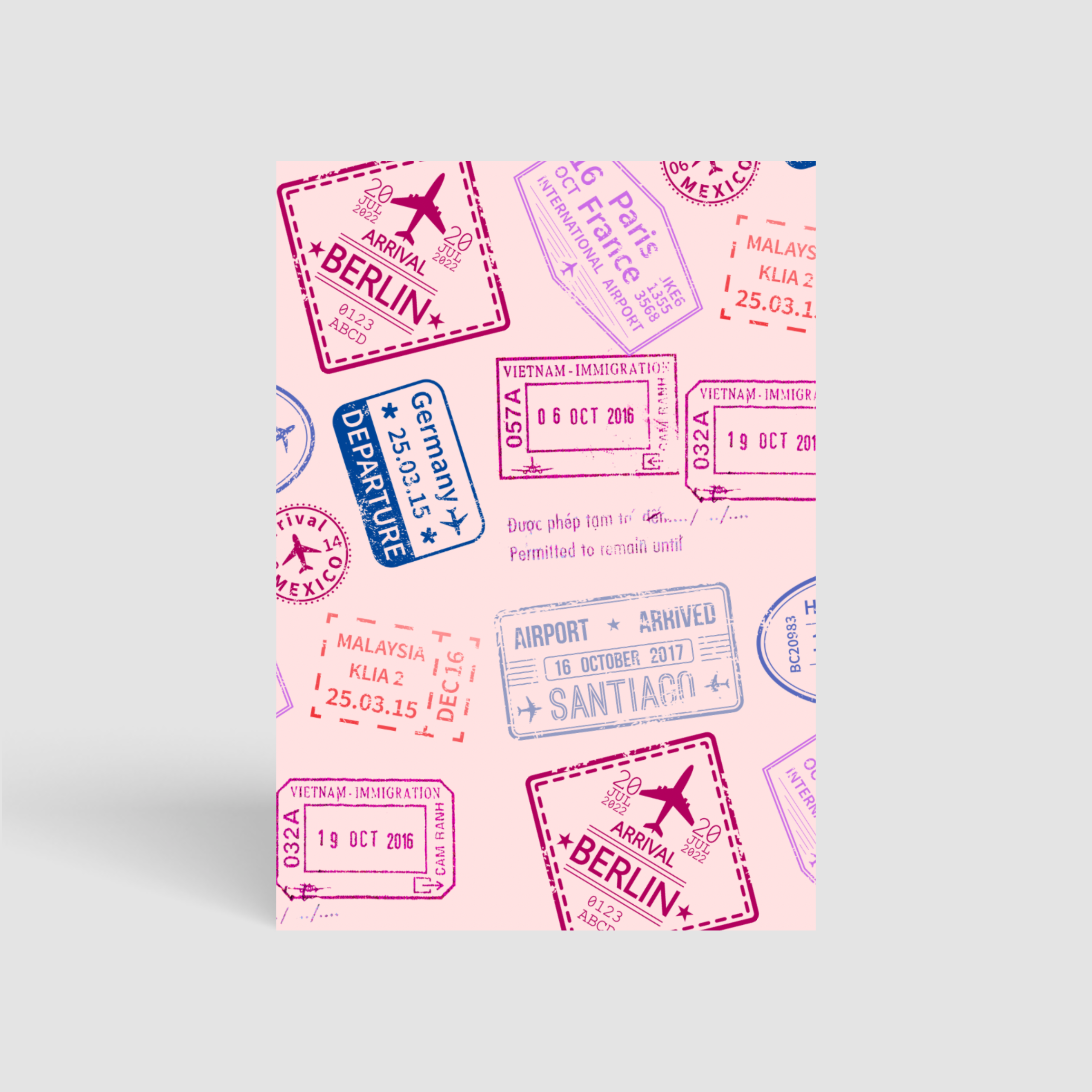 Pink Passport - Perfect Bound Notebooks