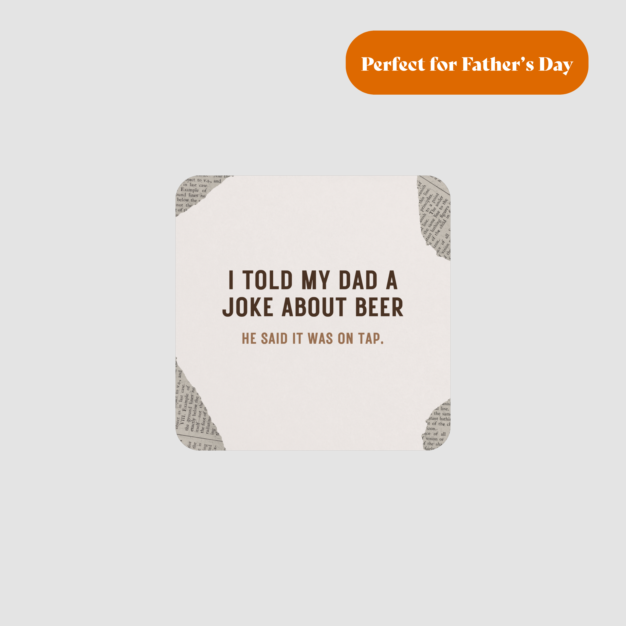 Beer Joke Beer Mats - Rounded Corners