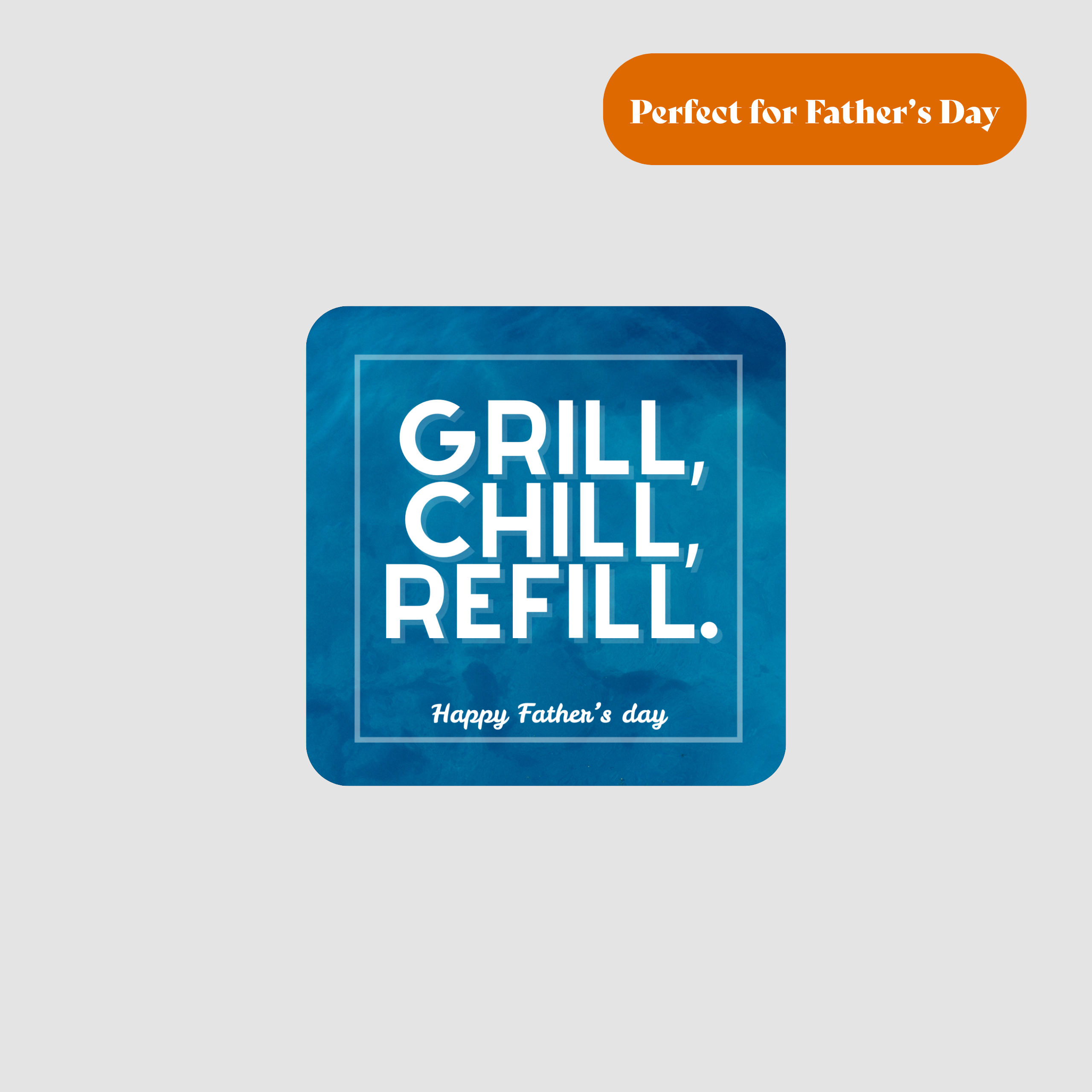Grill Chill Refill Beer Mats - Rounded Corners